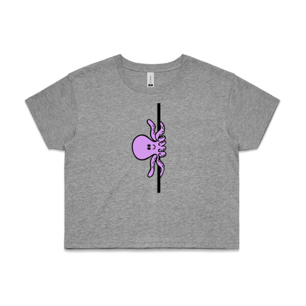Pole Dancing Octopus Crop Tee Thumbnail
