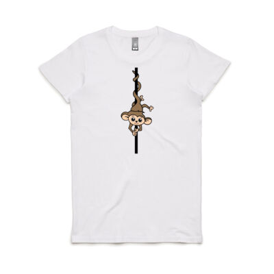 Pole Dancing Monkey Women's Tee Thumbnail