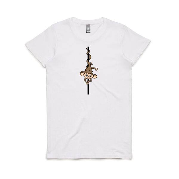 Pole Dancing Monkey Women's Tee Thumbnail